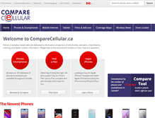 Tablet Screenshot of comparecellular.ca